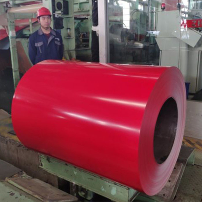 da cor de aço de Ral da bobina de PPGL folha galvanizada revestida Prepainted 0.12mm