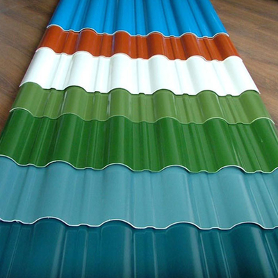 O telhado Prepainted do aço carbono cobre 12 M Color Coated Corrugated
