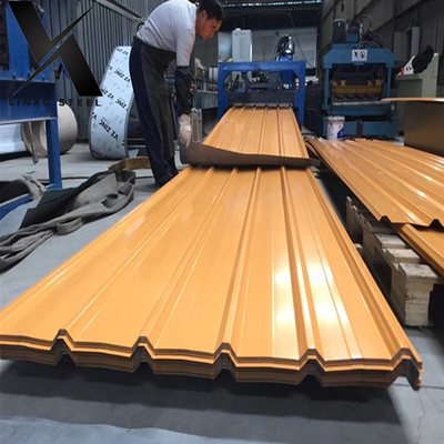 O telhado ondulado de aço de Ppgi cobre o zinco galvanizado 600mm