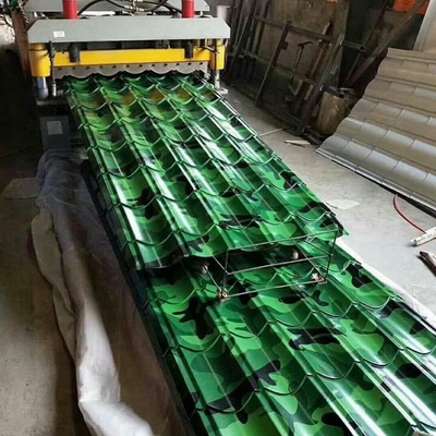 O telhado galvanizado do aço do RUÍDO cobre a cor de DX51D corrugou o metal 12m
