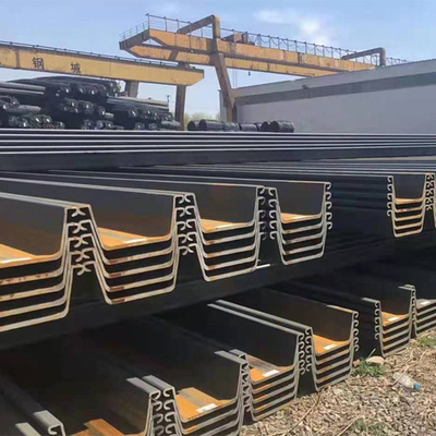 Estaca-prancha de aço de seção Z Metal formado a frio S275 Grau 55