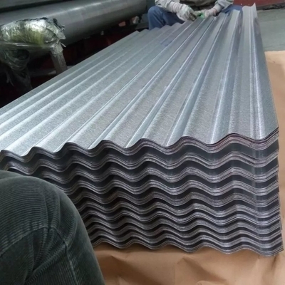 Folhas de aço do telhado de AZ180 Dx51D, chapa metálica galvanizada ondulada 4x8