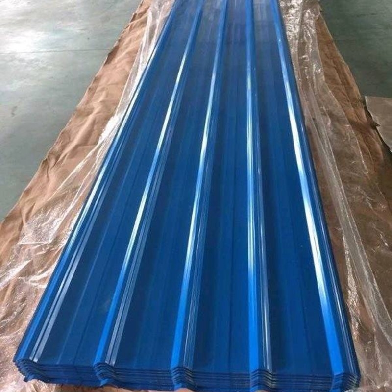 Chapa de aço ondulada que telha a cor galvanizada 6m de RAl